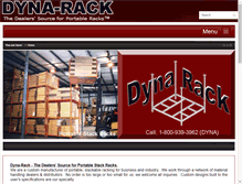 Tablet Screenshot of dyna-rack.com